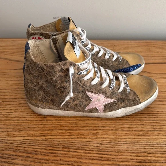 Leopard Print Golden Goose Francy Sneakers - Picture 2 of 7
